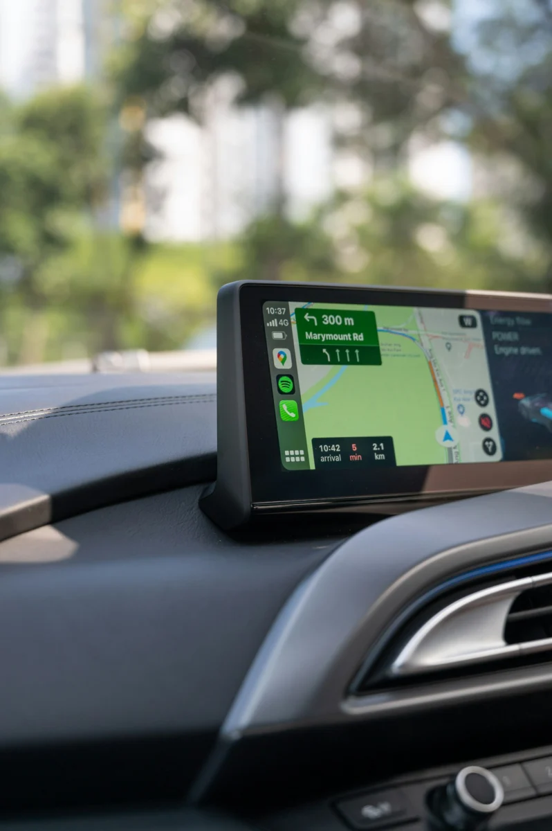 Display CarPlay / Android Auto wireless portabil, 9″